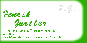 henrik gurtler business card